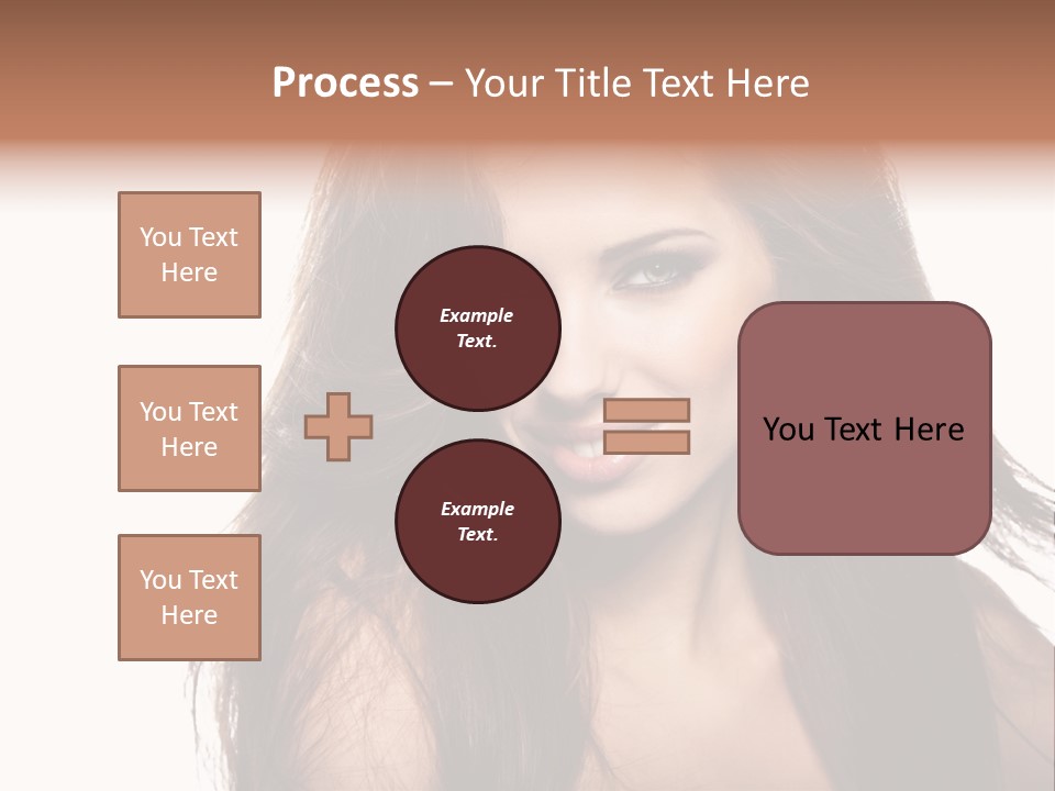 Isolated Natural Woman PowerPoint Template