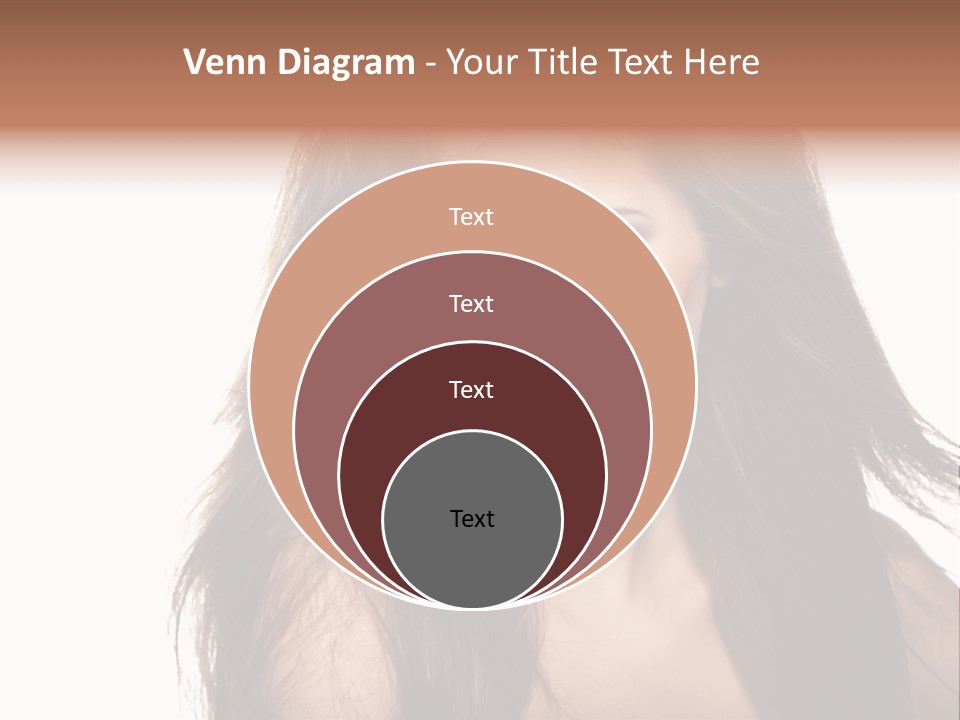 Isolated Natural Woman PowerPoint Template