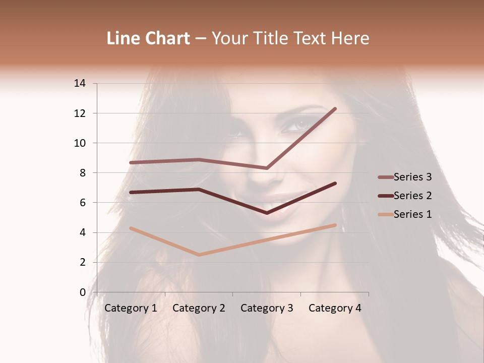 Isolated Natural Woman PowerPoint Template