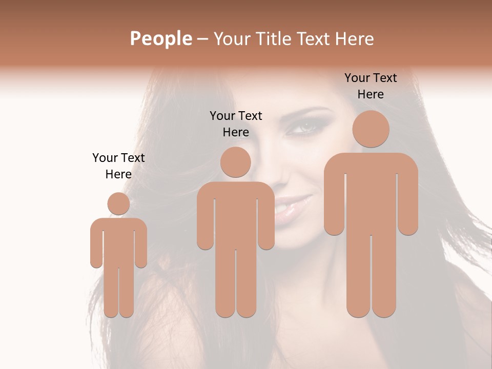 Isolated Natural Woman PowerPoint Template