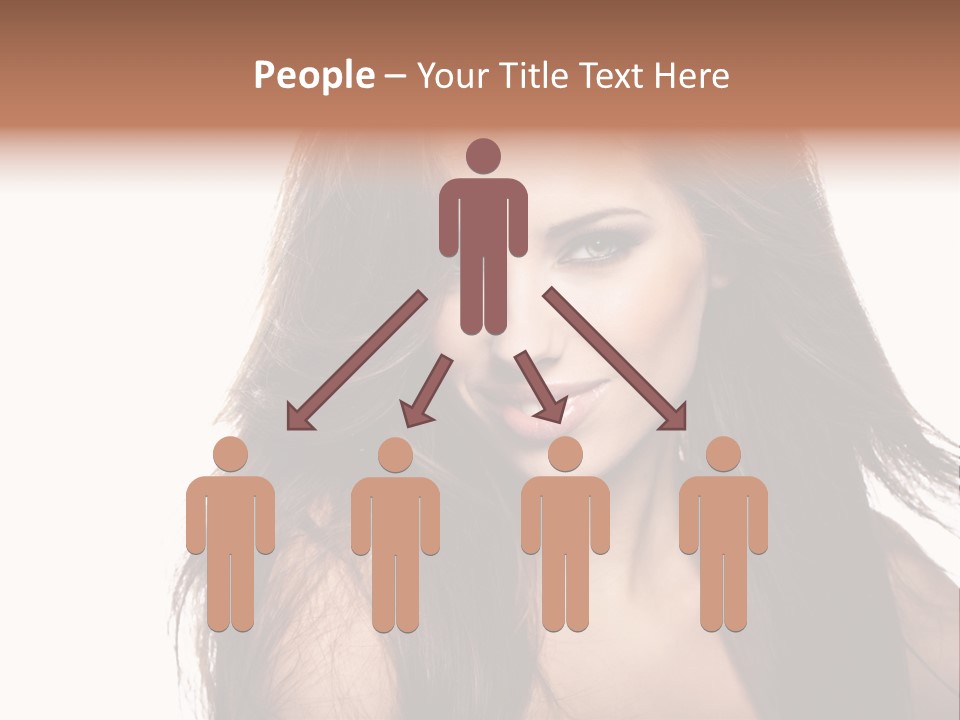 Isolated Natural Woman PowerPoint Template
