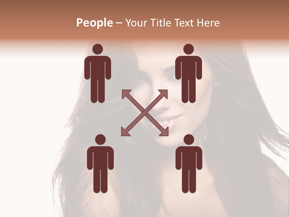 Isolated Natural Woman PowerPoint Template