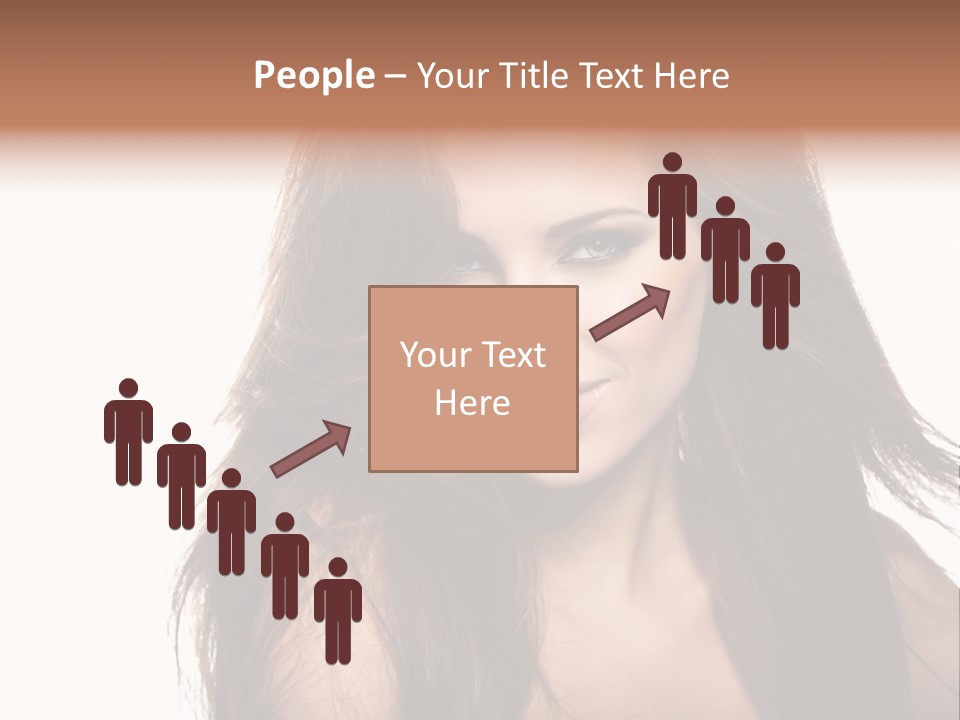 Isolated Natural Woman PowerPoint Template