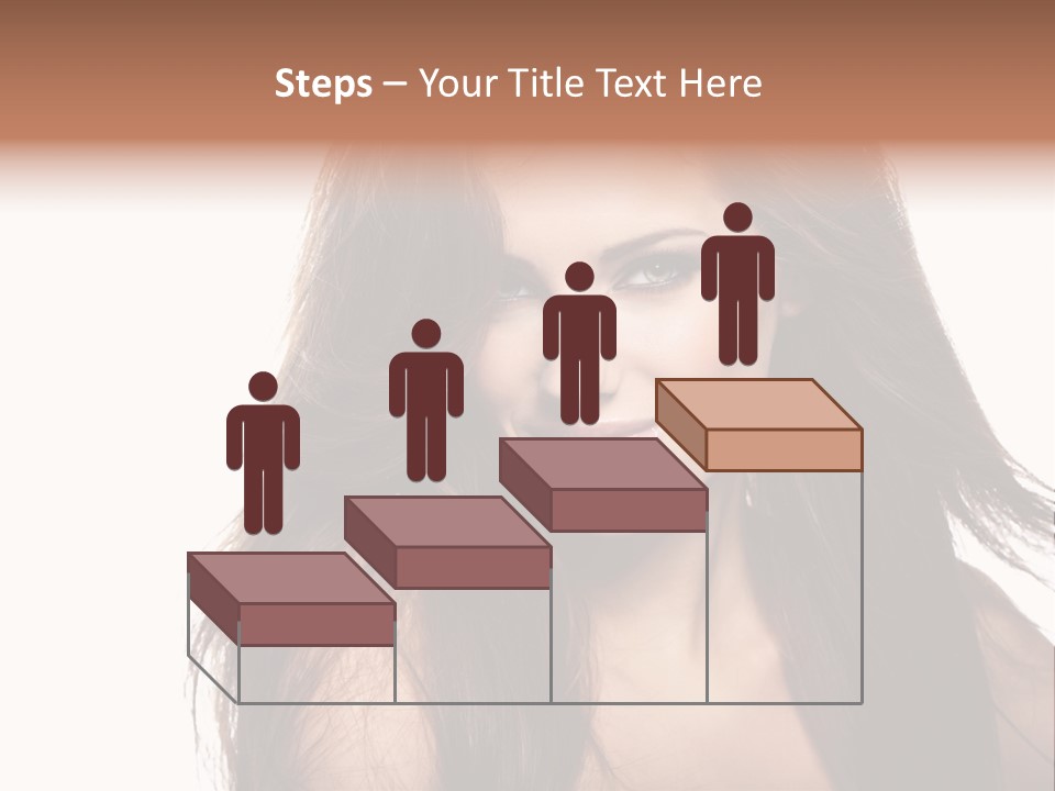 Isolated Natural Woman PowerPoint Template