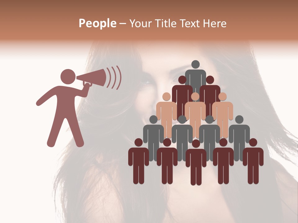 Isolated Natural Woman PowerPoint Template