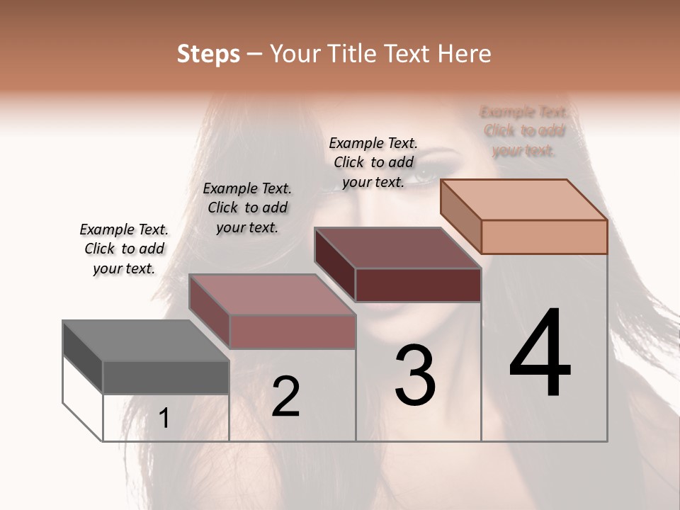 Isolated Natural Woman PowerPoint Template