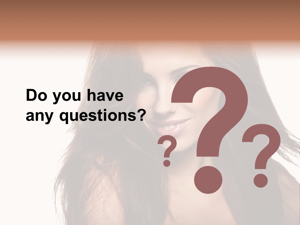 Isolated Natural Woman PowerPoint Template