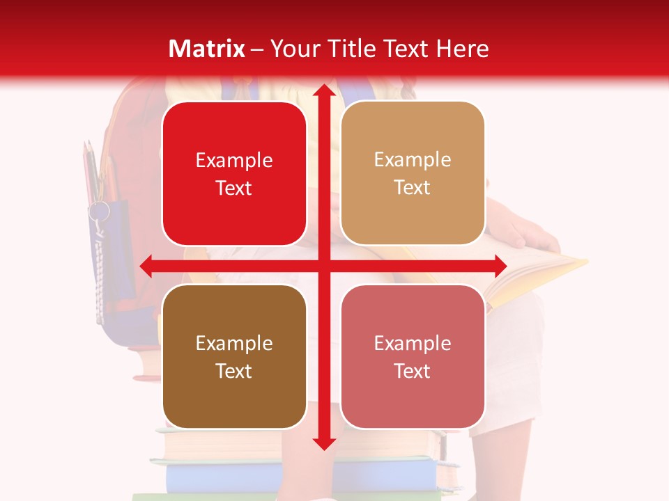 Intelligence Schoolbag Childhood PowerPoint Template