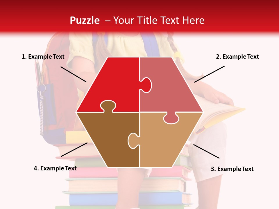 Intelligence Schoolbag Childhood PowerPoint Template