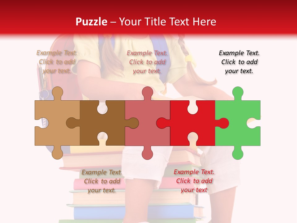 Intelligence Schoolbag Childhood PowerPoint Template