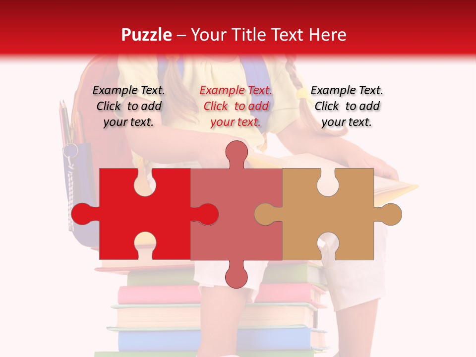 Intelligence Schoolbag Childhood PowerPoint Template