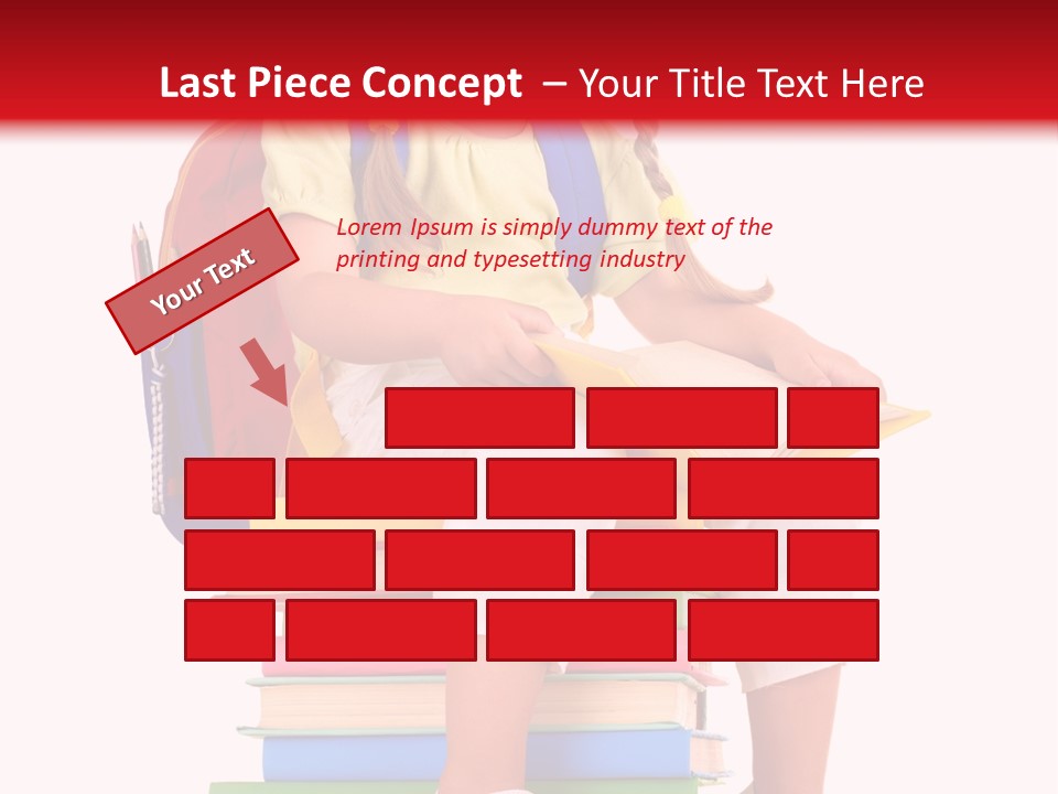 Intelligence Schoolbag Childhood PowerPoint Template