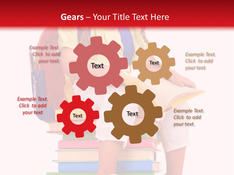 Intelligence Schoolbag Childhood PowerPoint Template