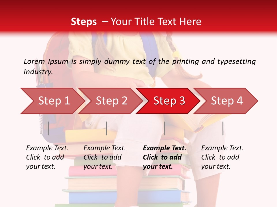 Intelligence Schoolbag Childhood PowerPoint Template