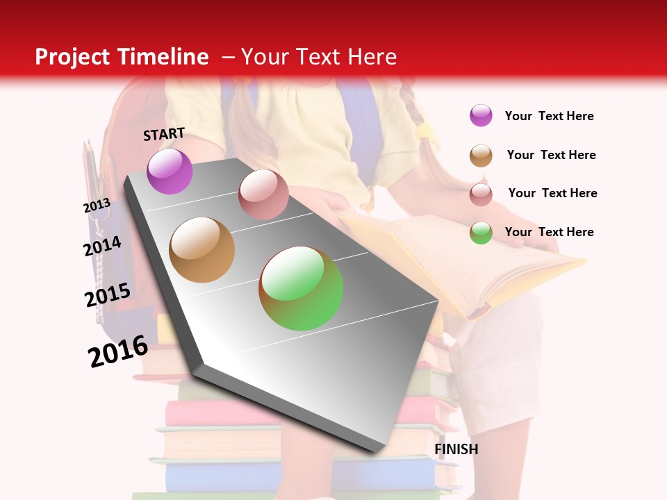 Intelligence Schoolbag Childhood PowerPoint Template