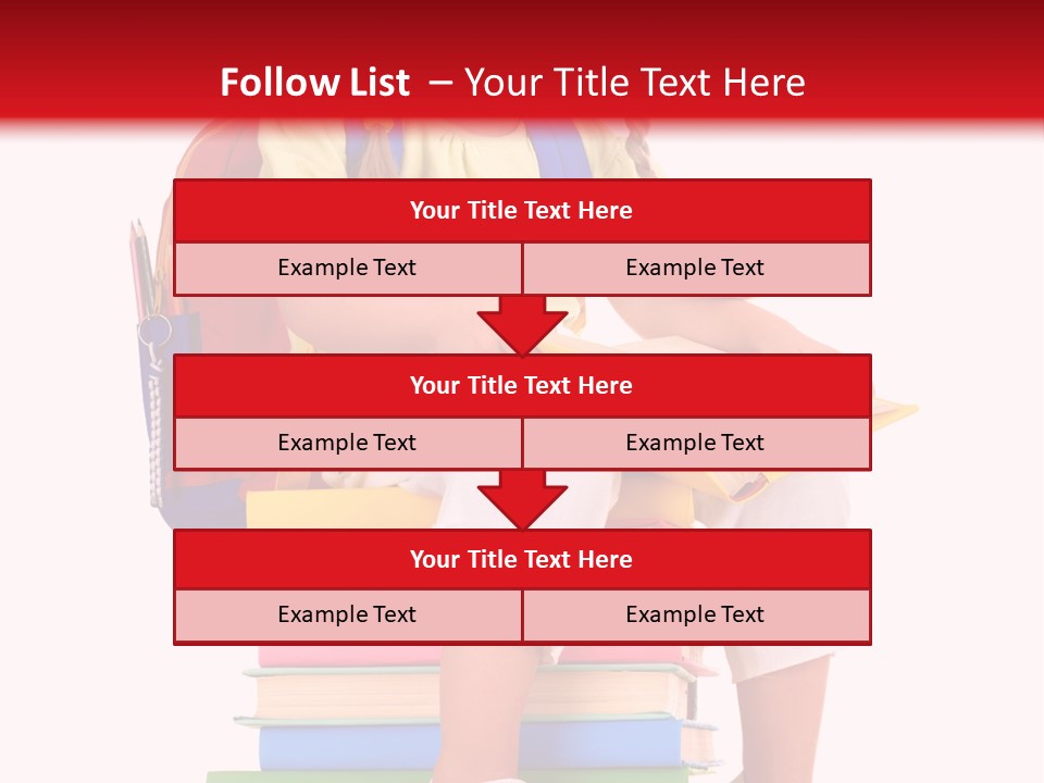 Intelligence Schoolbag Childhood PowerPoint Template