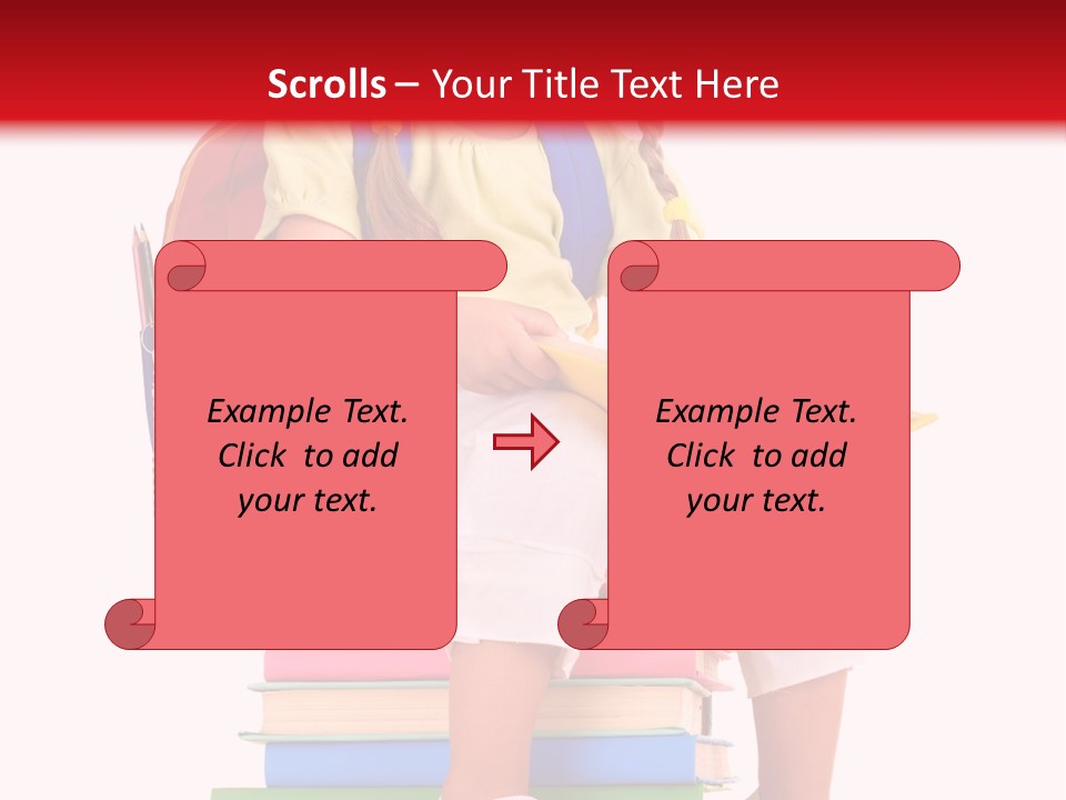 Intelligence Schoolbag Childhood PowerPoint Template