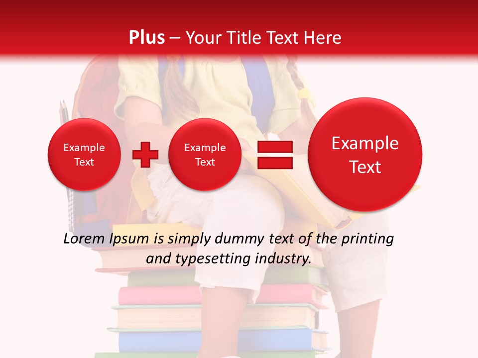 Intelligence Schoolbag Childhood PowerPoint Template