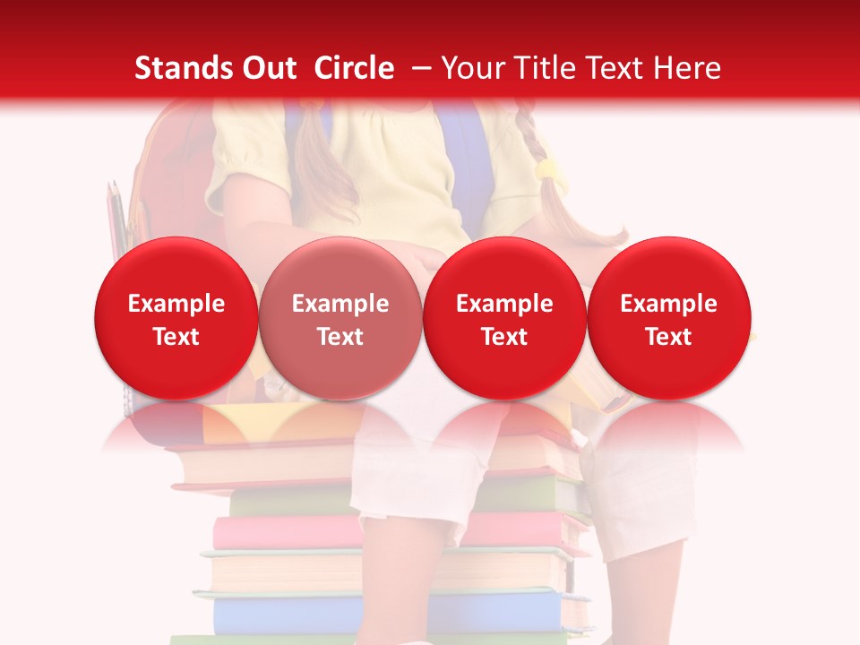 Intelligence Schoolbag Childhood PowerPoint Template