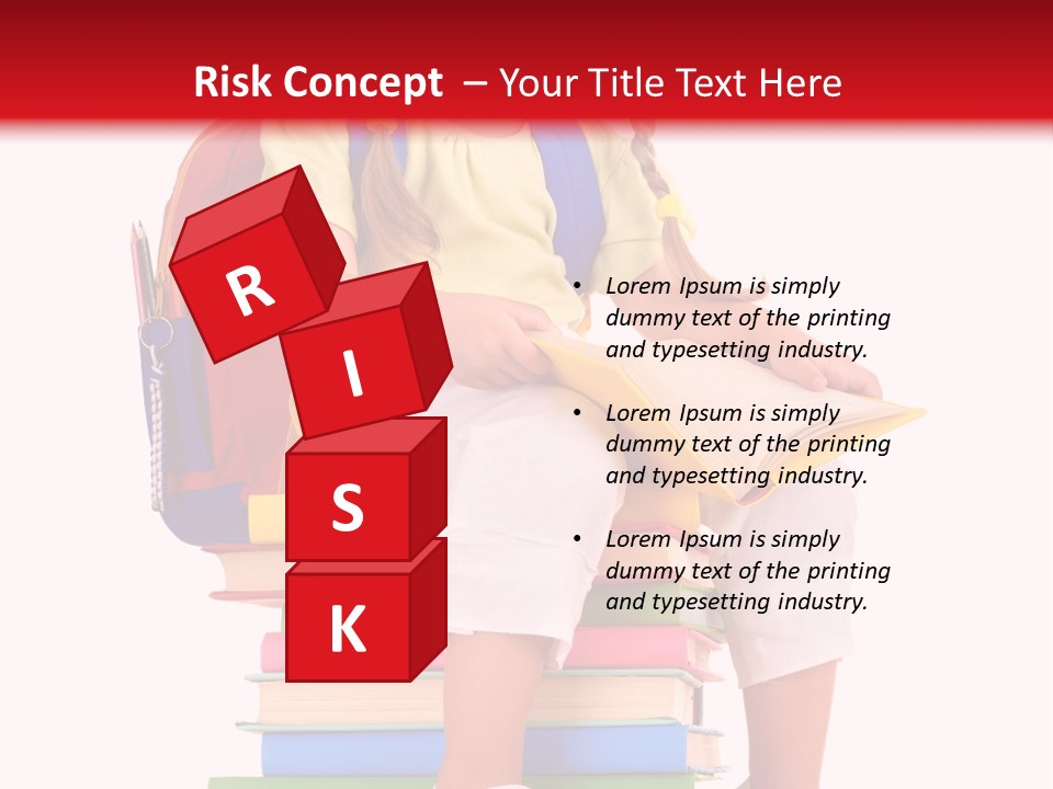 Intelligence Schoolbag Childhood PowerPoint Template