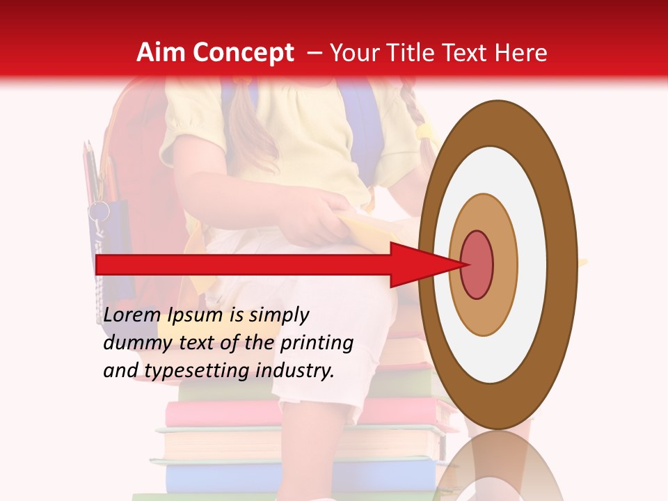 Intelligence Schoolbag Childhood PowerPoint Template