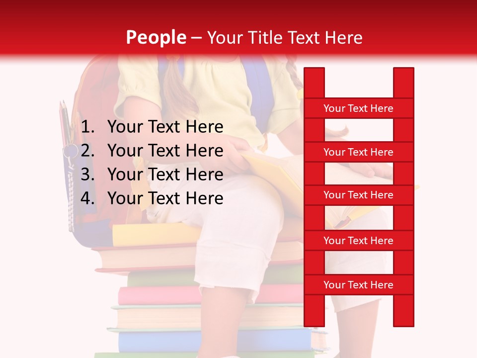 Intelligence Schoolbag Childhood PowerPoint Template