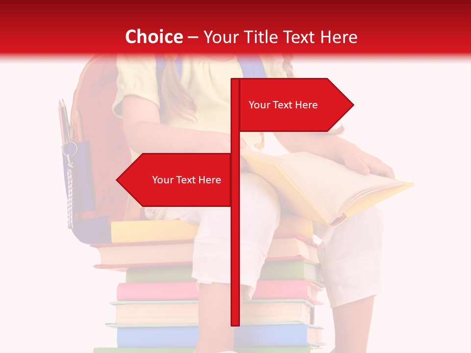 Intelligence Schoolbag Childhood PowerPoint Template