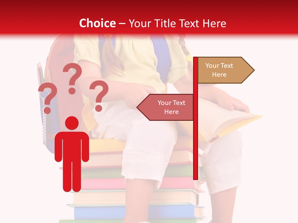 Intelligence Schoolbag Childhood PowerPoint Template