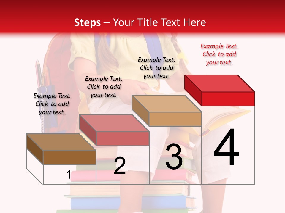 Intelligence Schoolbag Childhood PowerPoint Template