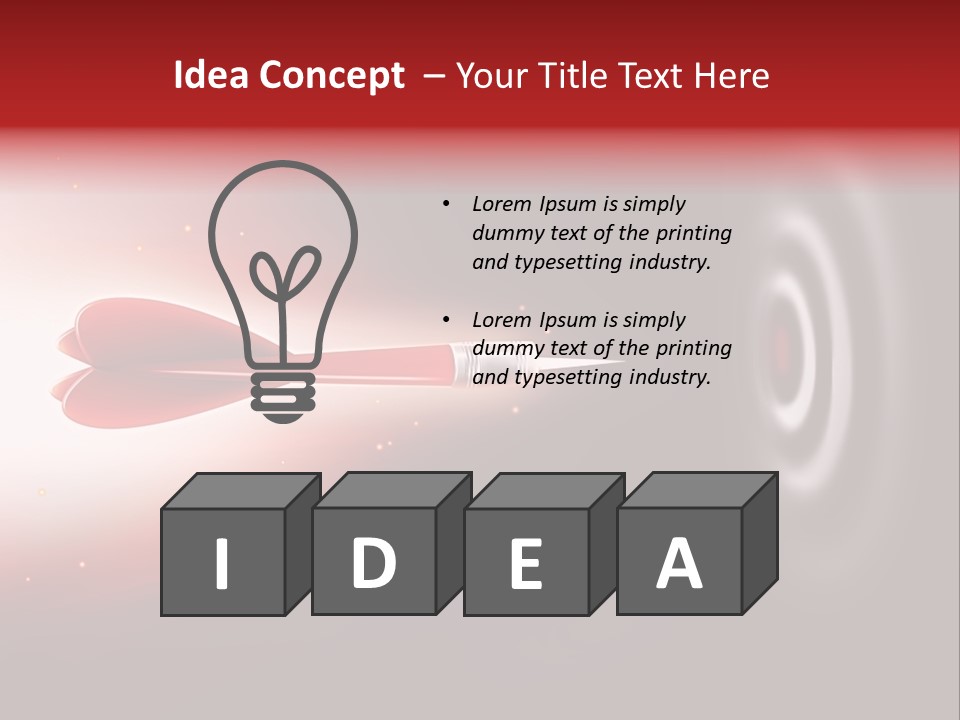 Aiming Focus Success PowerPoint Template