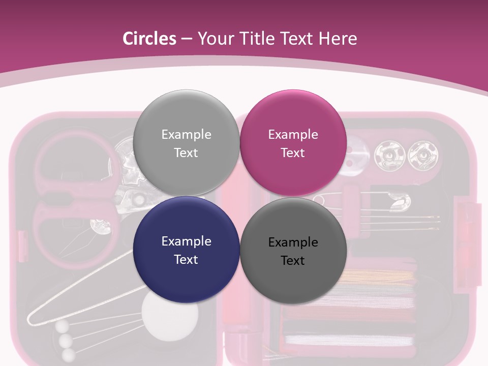 Threader Scissors Tweezers PowerPoint Template