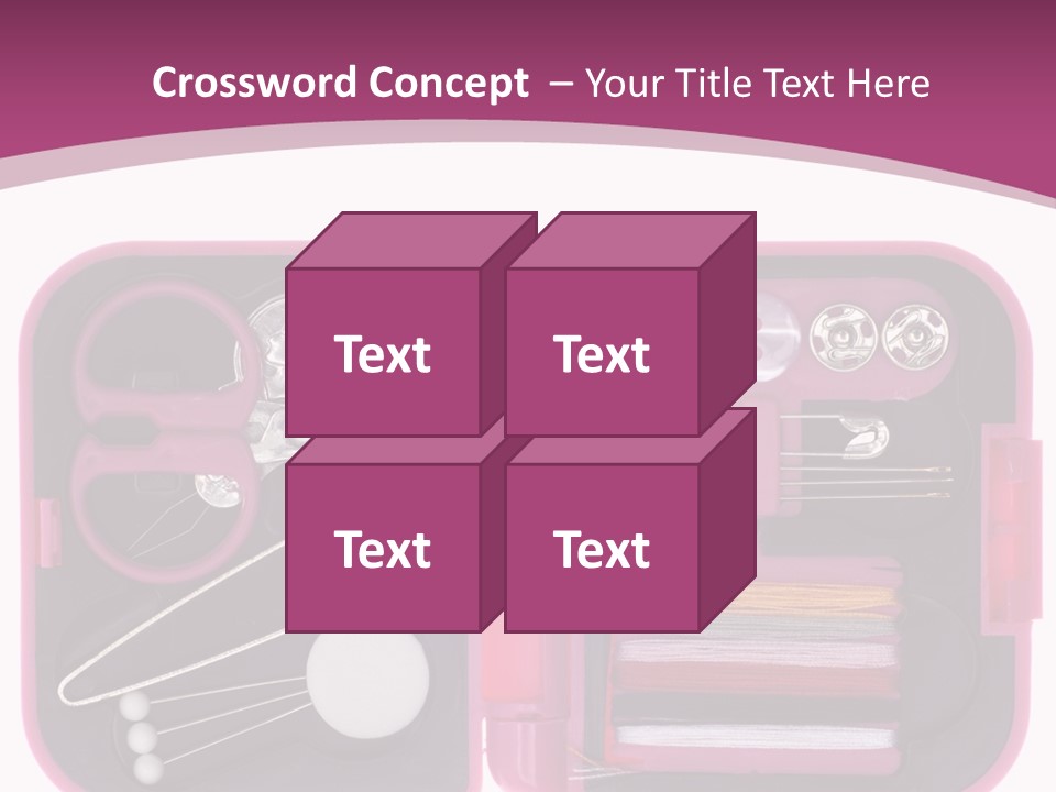 Threader Scissors Tweezers PowerPoint Template
