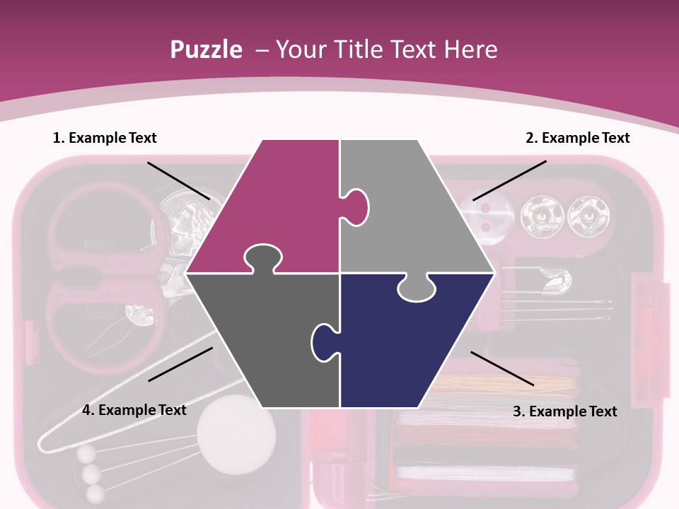 Threader Scissors Tweezers PowerPoint Template