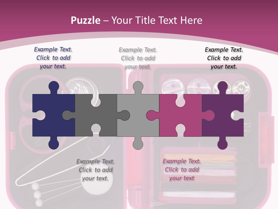 Threader Scissors Tweezers PowerPoint Template