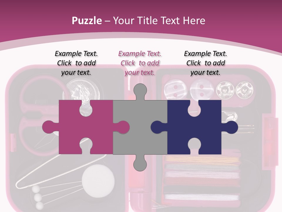 Threader Scissors Tweezers PowerPoint Template