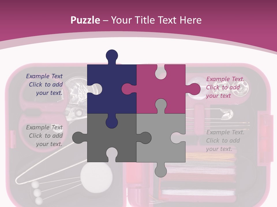 Threader Scissors Tweezers PowerPoint Template