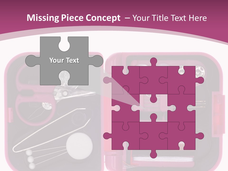 Threader Scissors Tweezers PowerPoint Template