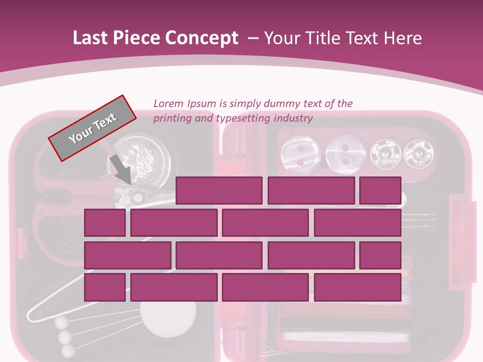 Threader Scissors Tweezers PowerPoint Template