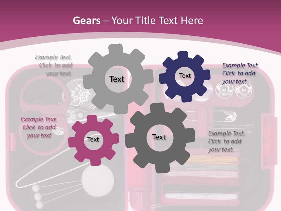 Threader Scissors Tweezers PowerPoint Template