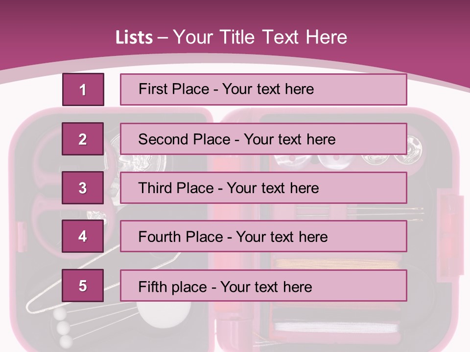 Threader Scissors Tweezers PowerPoint Template