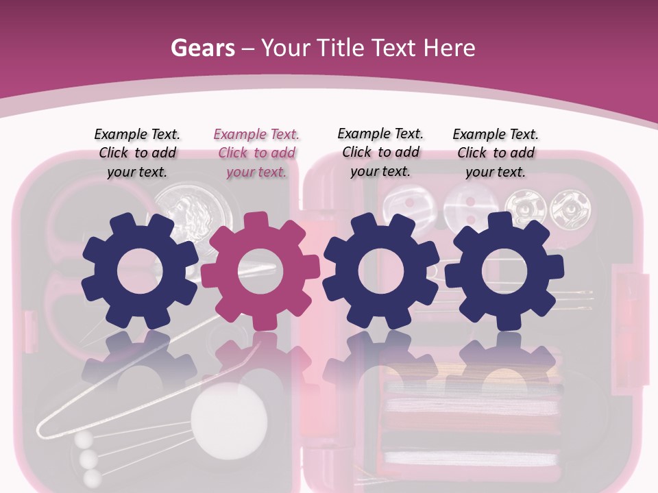 Threader Scissors Tweezers PowerPoint Template