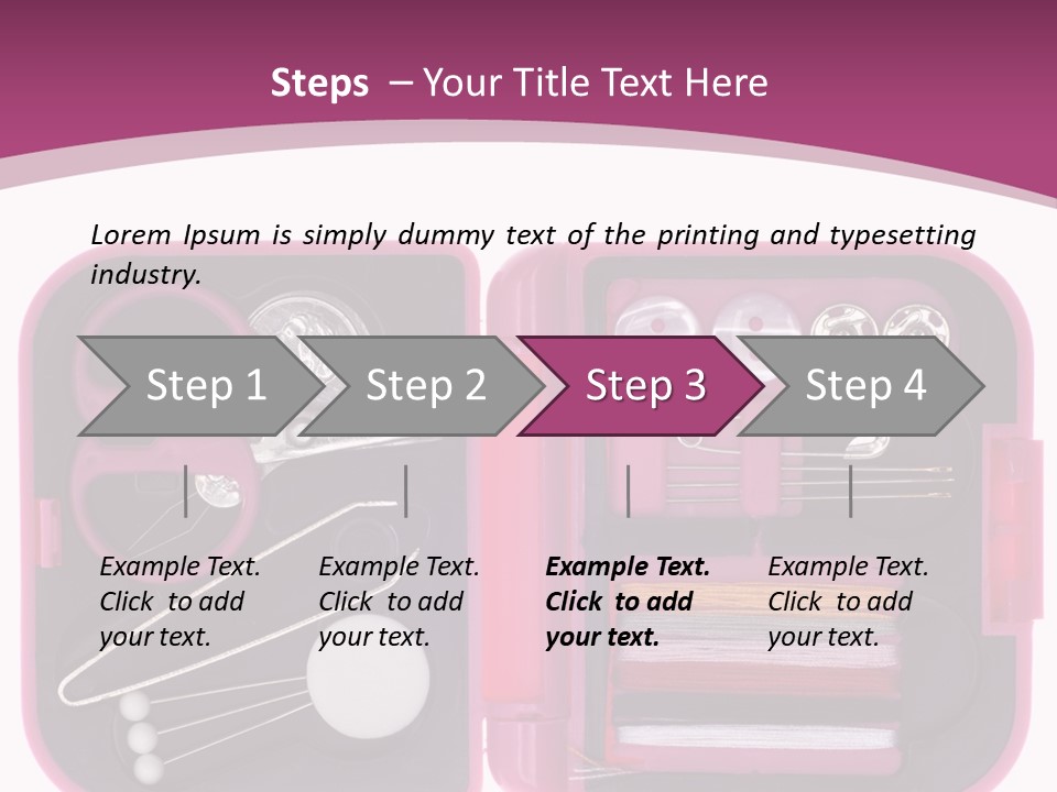 Threader Scissors Tweezers PowerPoint Template
