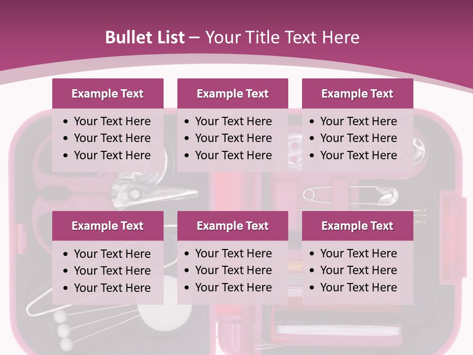 Threader Scissors Tweezers PowerPoint Template
