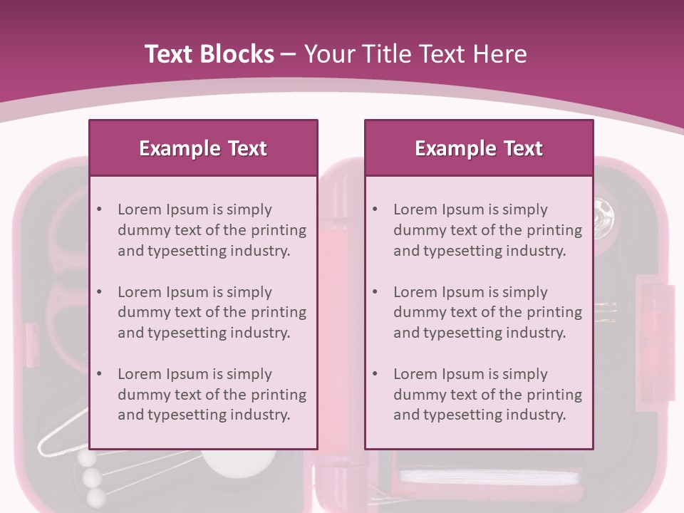 Threader Scissors Tweezers PowerPoint Template