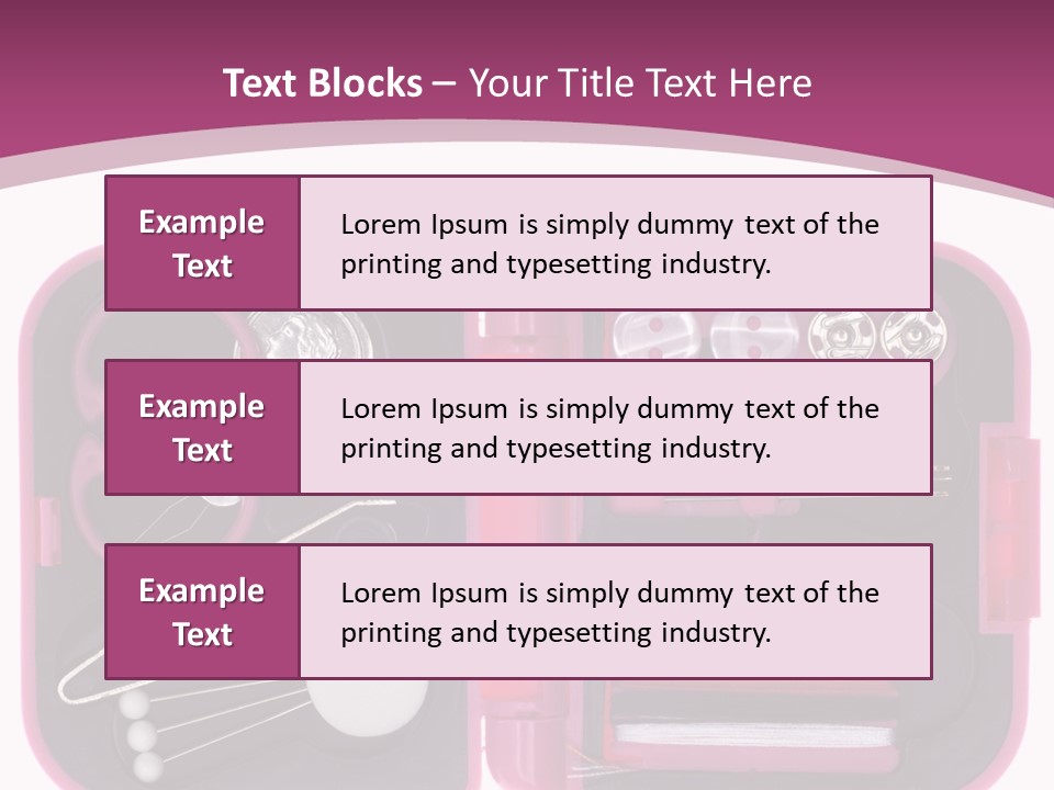 Threader Scissors Tweezers PowerPoint Template