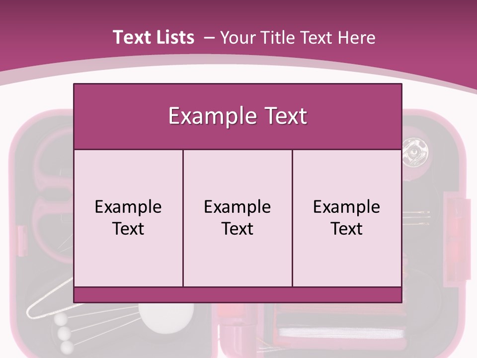 Threader Scissors Tweezers PowerPoint Template