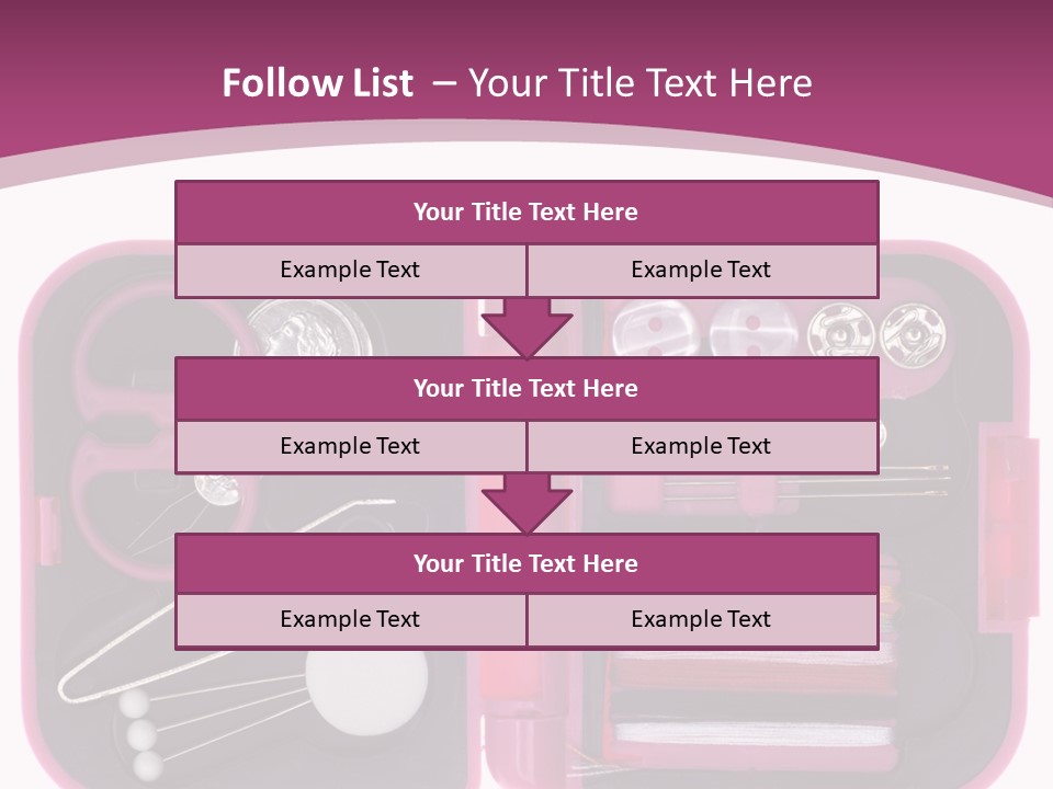 Threader Scissors Tweezers PowerPoint Template