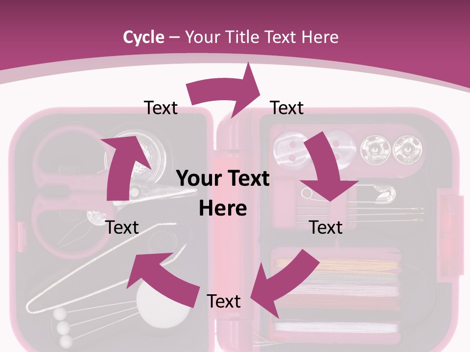 Threader Scissors Tweezers PowerPoint Template