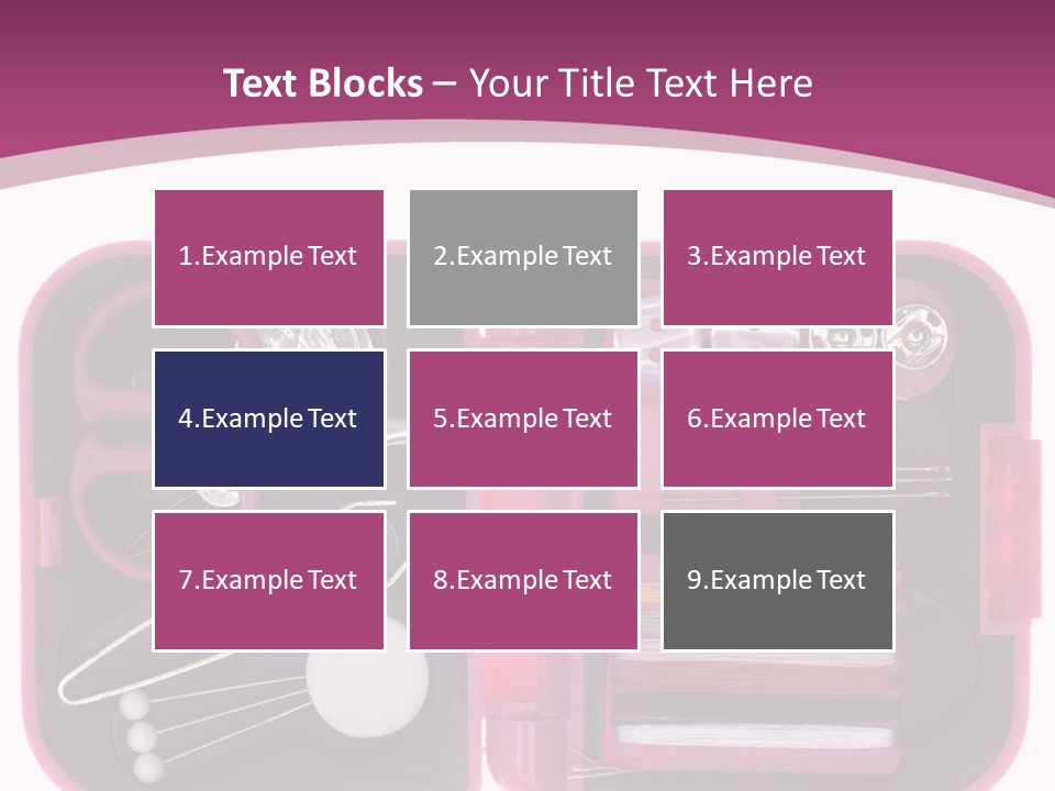 Threader Scissors Tweezers PowerPoint Template