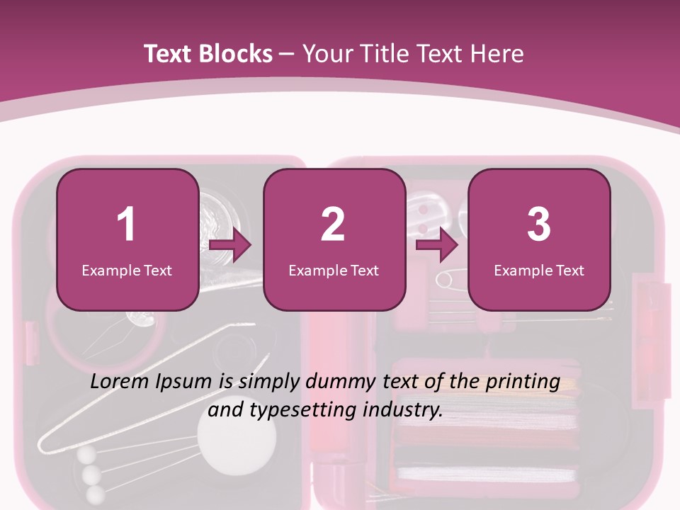 Threader Scissors Tweezers PowerPoint Template